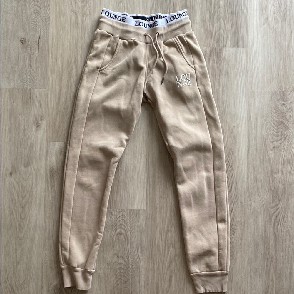 Tan Track Pants for Women